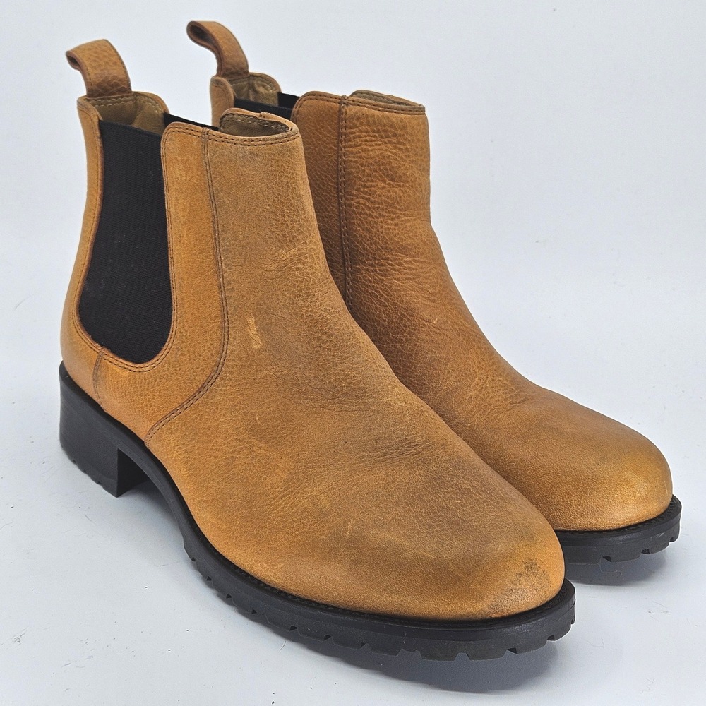 Duluth Trading Co Women's Sz 10M Whiskey Leather Upper Rugged Chelsea Boots Gorp